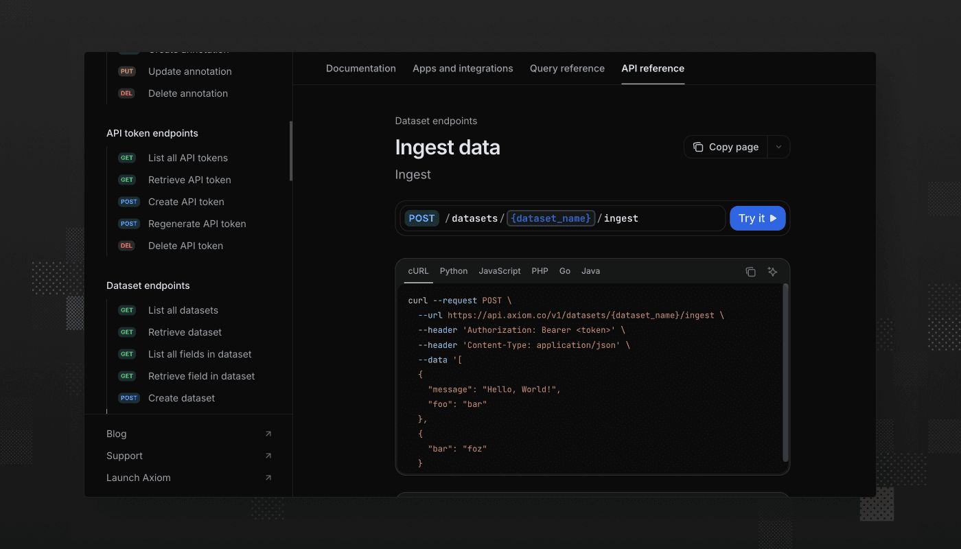Changelog Screenshot