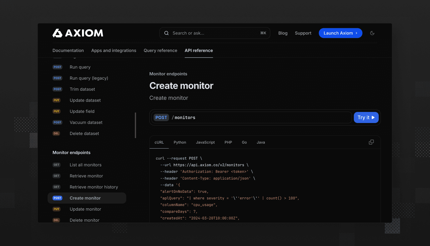 Changelog Screenshot